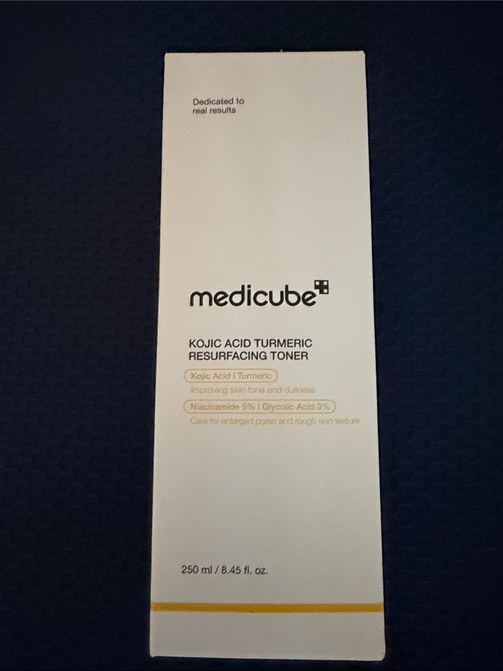 Medicube Kojic Acid Turmeric Resurfacing Toner – White with Yellow Accent